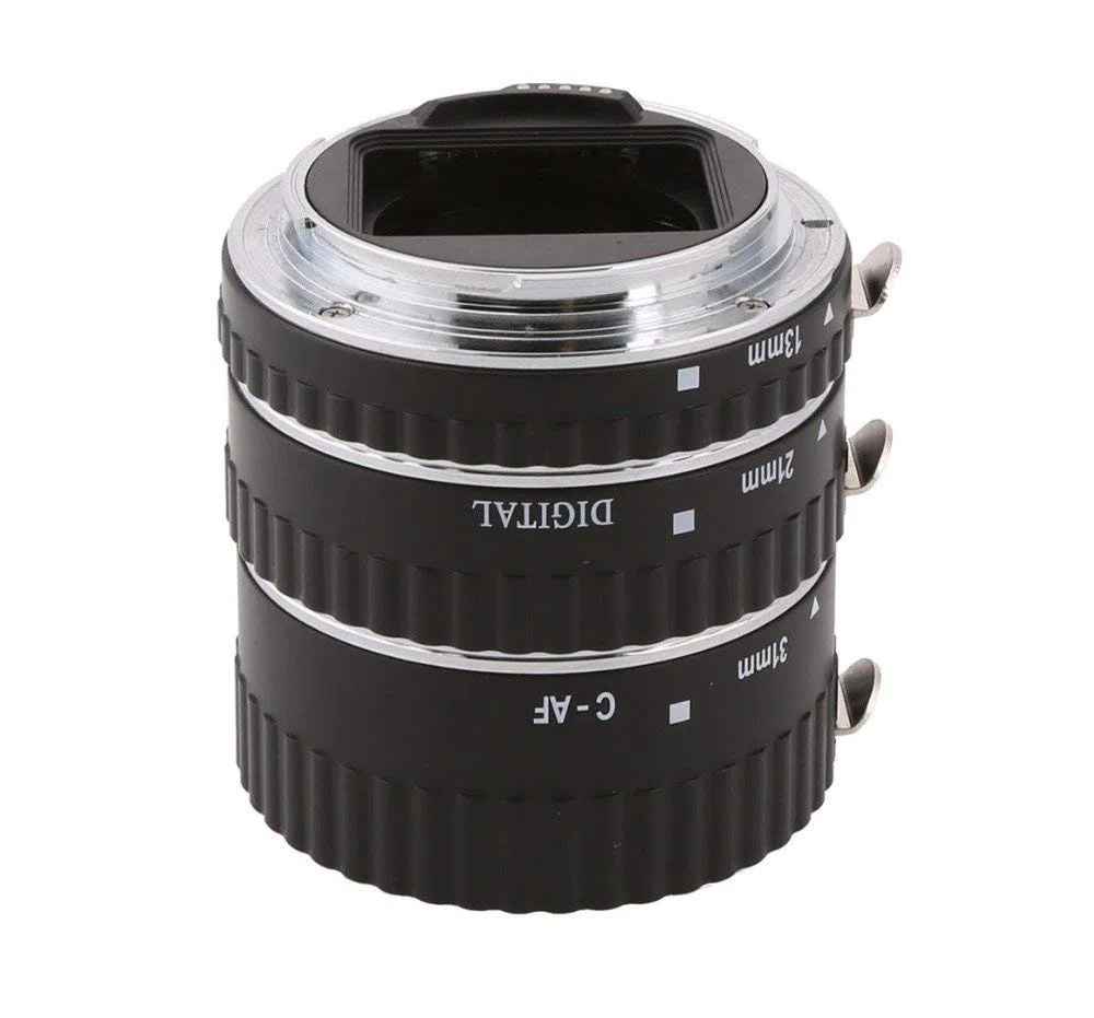 MEIKE MK-C-AF1-A Lot de tubes d'extension macro en métal pour appareil photo reflex numérique Canon 13 mm, 21 mm, 31 mm, 1D 6D 7D 50D 70D 550D 700D 5D Mark II 5D Mark III etc