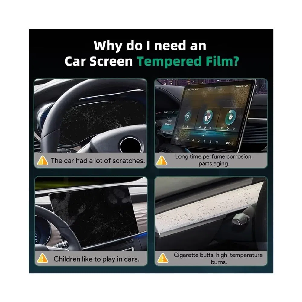Film De Protection D'écran Navigation GPS Voiture En Verre Trempé Protecteur Tableau Bord Automatique Pour BYD Pour Song Plus 2023-2024 Transparent GPS Film Voiture