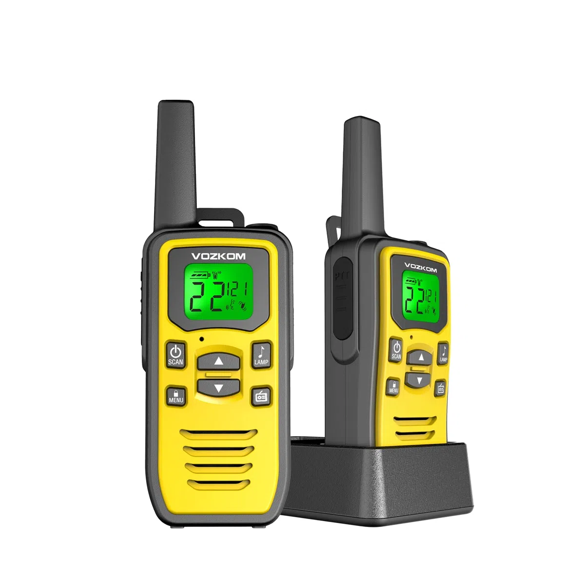 Talkie-walkie professionnel pour adultes, rechargeable, longue distance, sans licence, 36 canaux VOX, radios bidirectionnelles avec radio FM