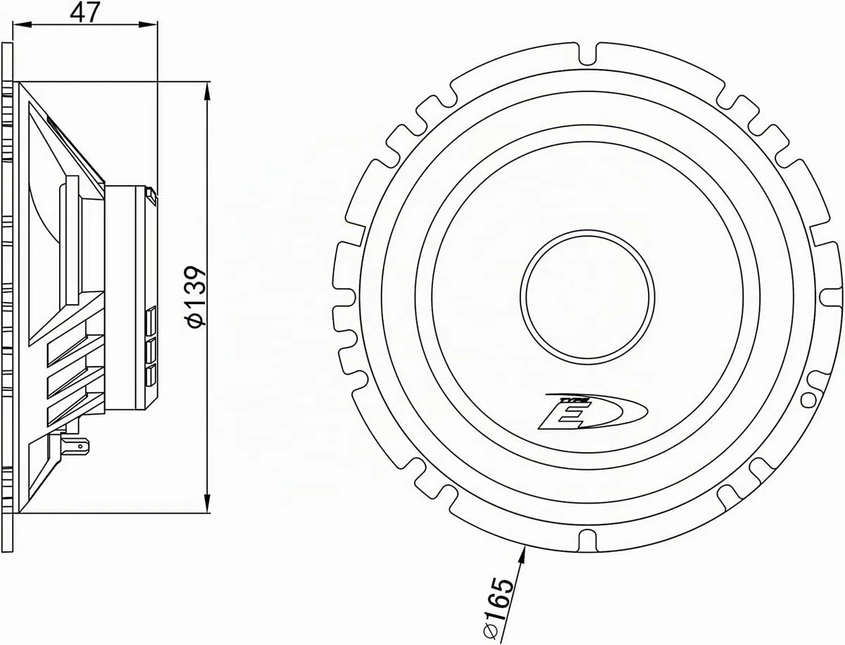 Kit de 6 boîtiers ALPINE Woofer et Tweeter compatibles pour Alfa 147, Alfa 159, Fiat Idea, Lancia Y, Musa avec 2 supports avant, 2 supports arrière et 4 connecteurs haut-parleurs
