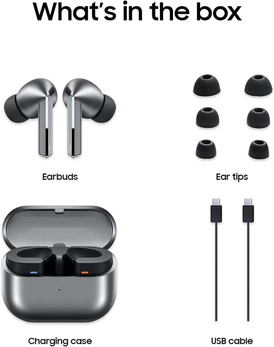 Samsung Galaxy Buds3 Pro Casque True Wireless Stereo (TWS) Ecouteurs Appels/Musique USB Type-C Bluetooth Argent