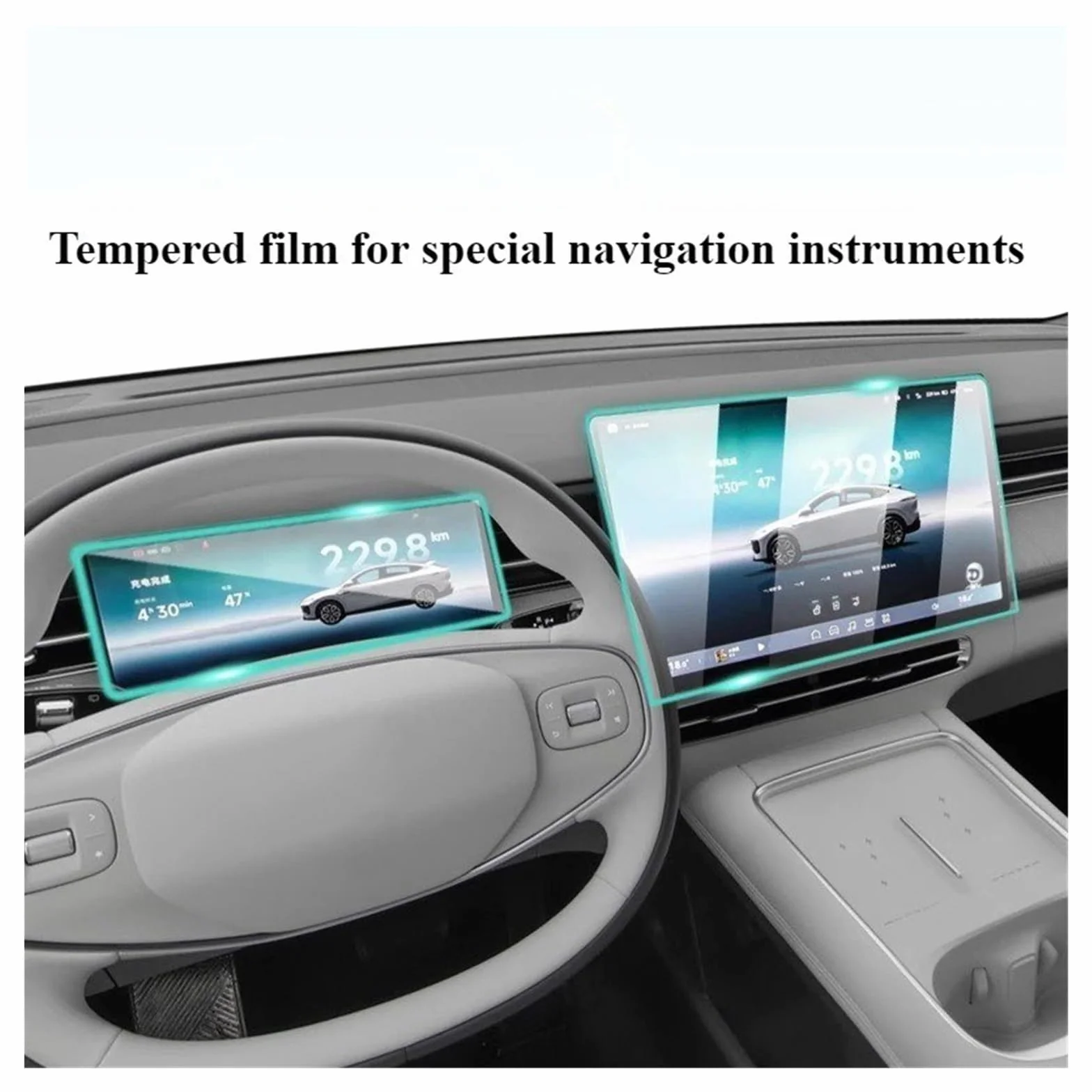Film Protecteur d'écran en Verre trempé pour système de Navigation GPS de Voiture Xpeng G6 2023 2024, Accessoire Anti-Rayures pour écran LCD (Lecteur Blu-Ray P7 1)