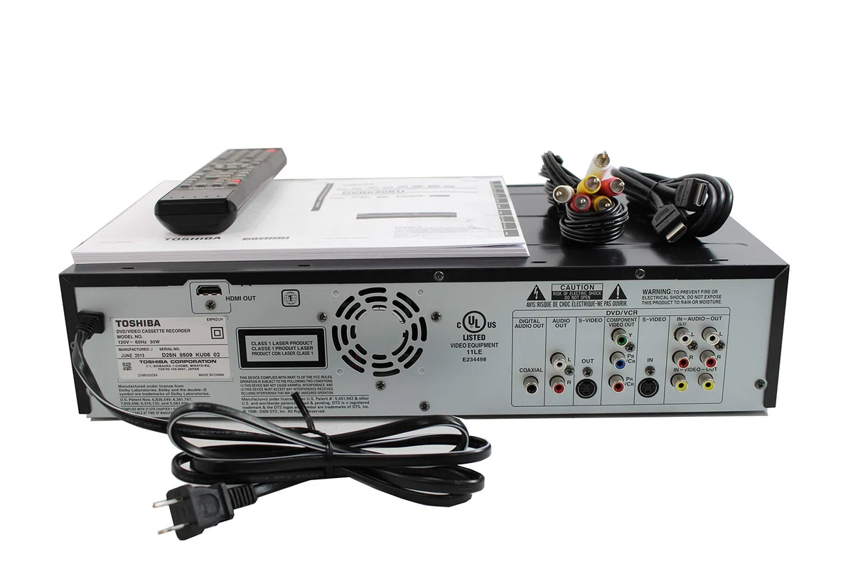 Toshiba Enregistreur VHS vers DVD, magnétoscope Combo avec télécommande, HDMI