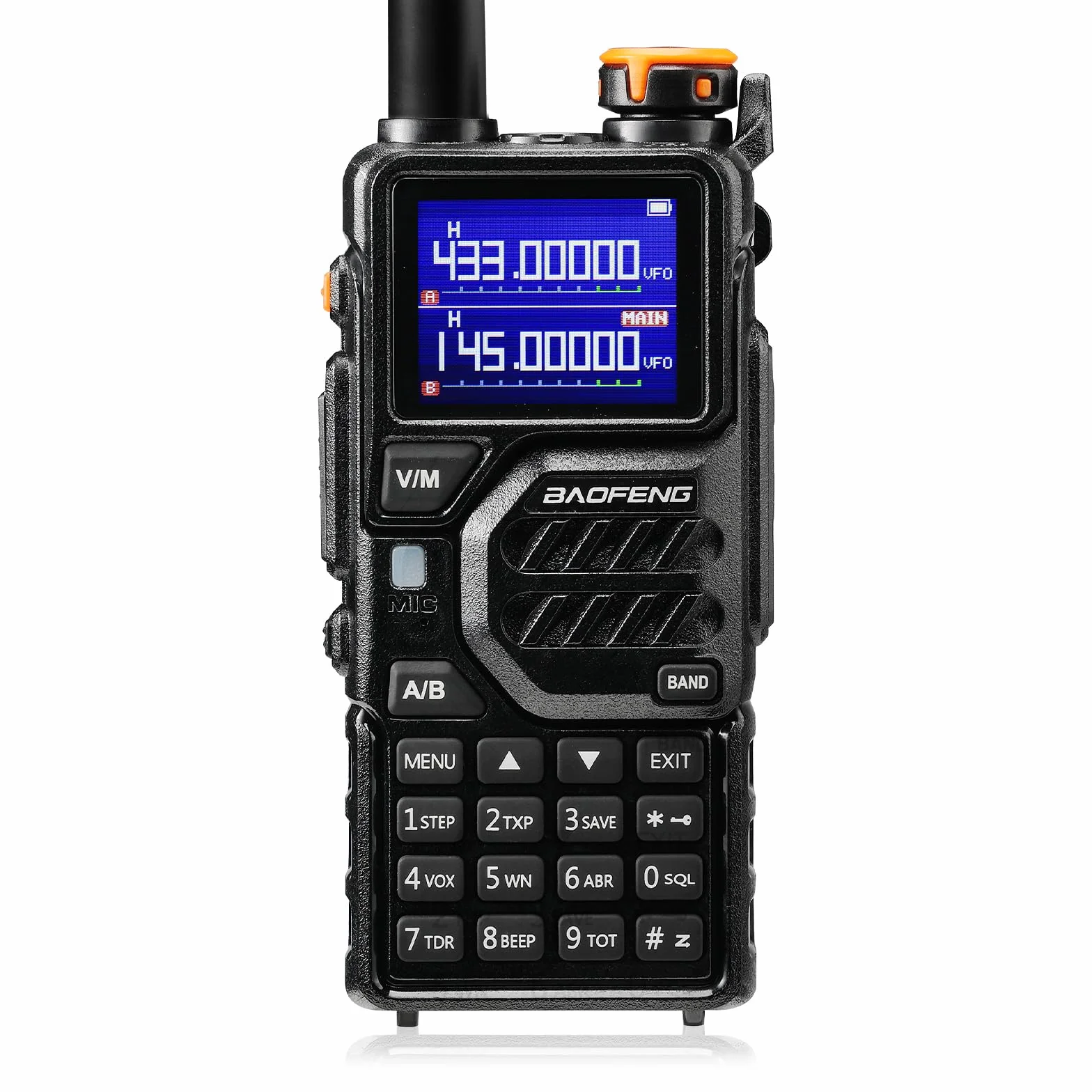 BAOFENG K5PLUS Radio Amateur tri-Bande Longue portée, UHF VHF 1,25 M Radio bidirectionnelle portative 10 W Tri-Power avec Bande aérienne, Batterie 2500 mAh, 999 canaux, Copie de fréquence, brouillage