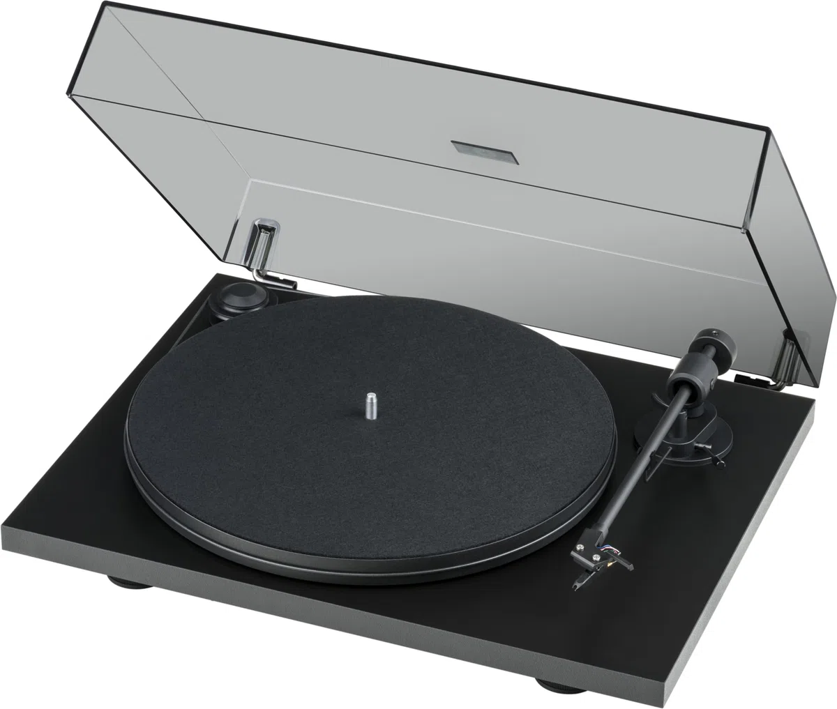 Pro-Ject Primary E Platine Vinyle Audiophile Plug & Play avec Ortofon, Noir | Tourne-disque Hi-Fi à entraînement par courroie, moteur synchrone, capot anti-poussière inclus et fabriqué en Europe