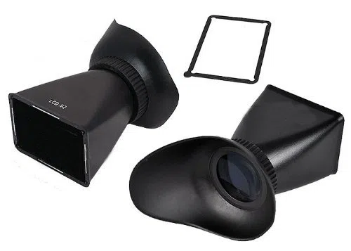 Fotga 2,8 x 3 "LCD Viewfinder Loupe Viseur en caoutchouc Extension V4 pour Sony NEX - 3/NEX - 5