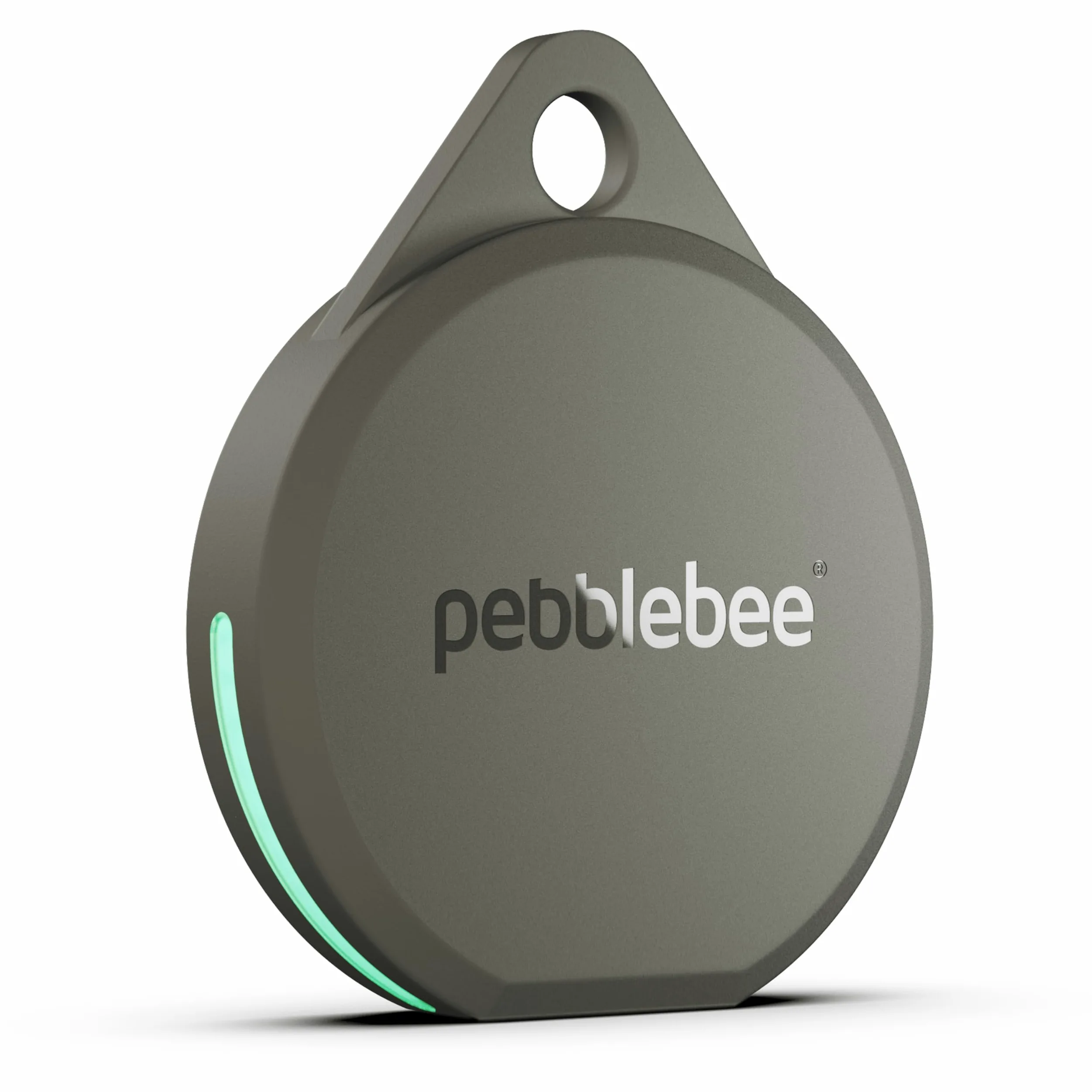 Pebblebee Clip 5 | Étiquette de suivi Bluetooth rechargeable pour clés et sacs | Alternative aux traqueurs Air Tag et Android | Sirène 130 dB, LED stroboscopique lumineux, batterie de 12 mois, mode de
