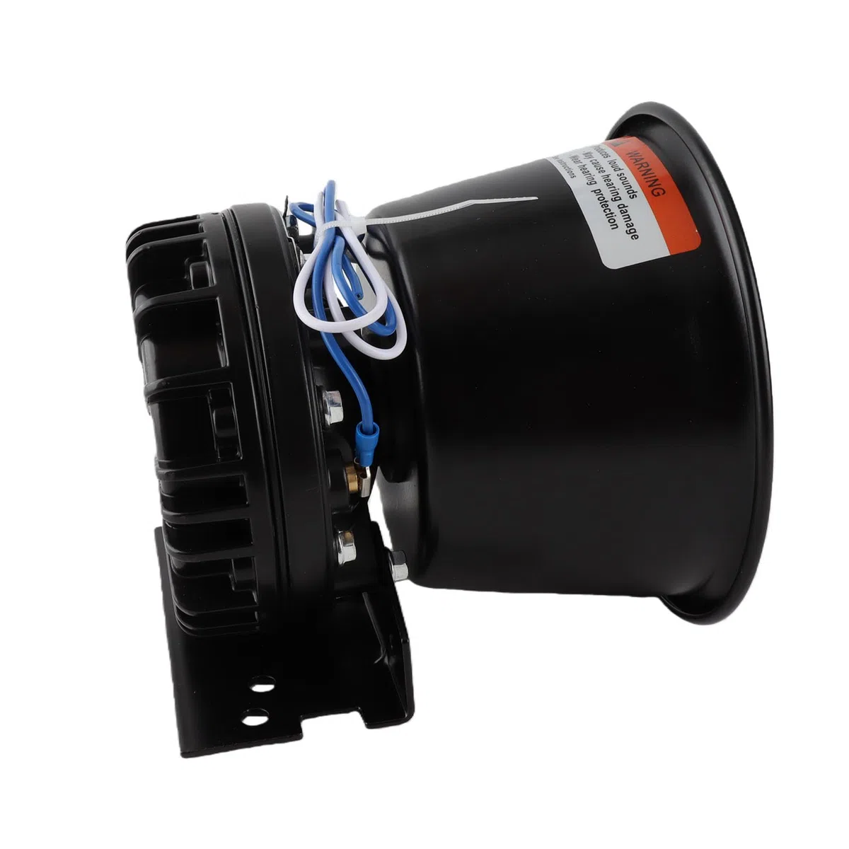 Tbest Haut-parleur de Sirène D'avertissement 200 W 130 DB, Cône D'alarme D'urgence, Klaxon de Voiture pour Camion, Ambulance, Routier, Haut-parleur en Alliage D'aluminium Haute