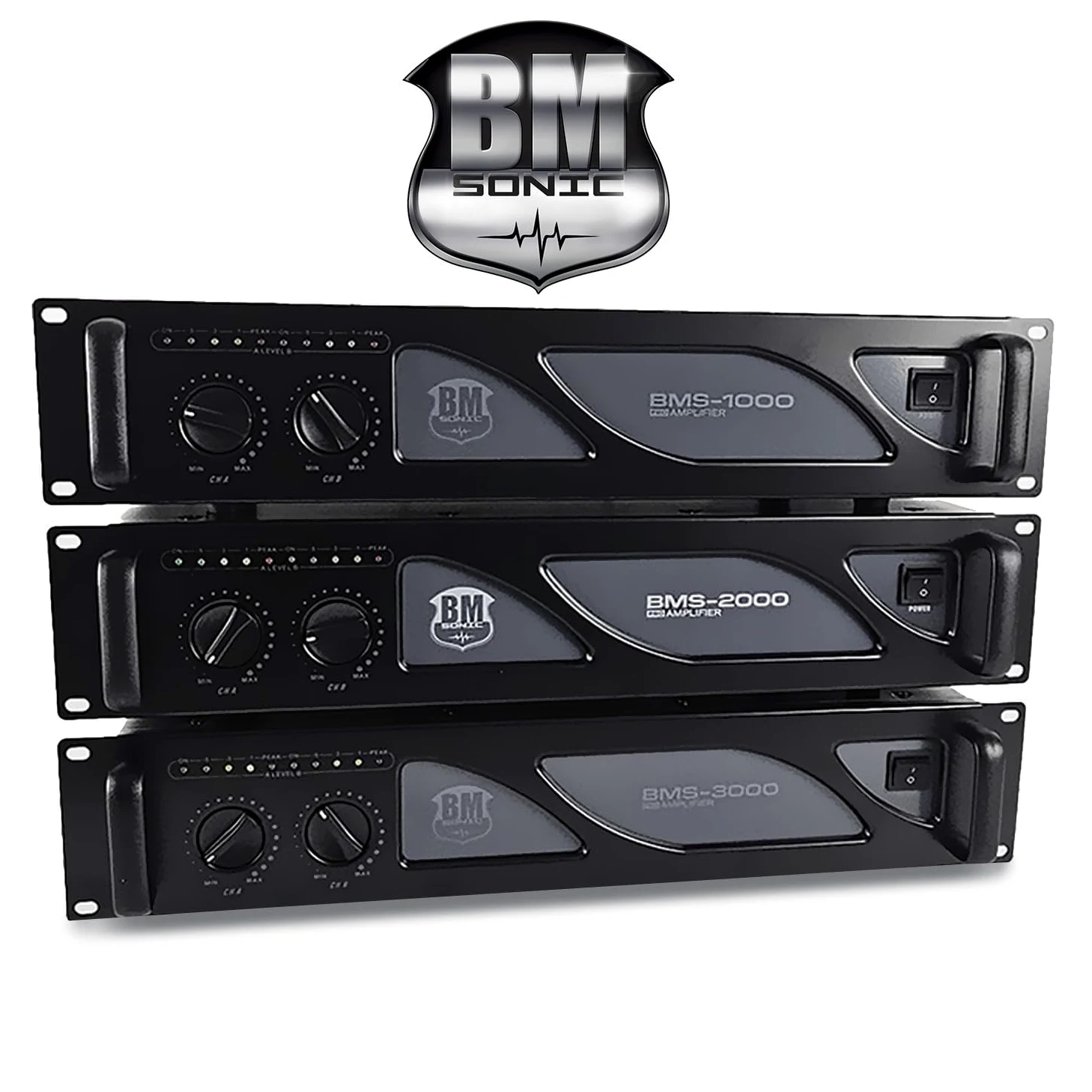 Amplificateur sonorisation DJ - pour BMSonic BMS-4000-2 x 2000W - Technologie MOSFET avec Ventilation Continue