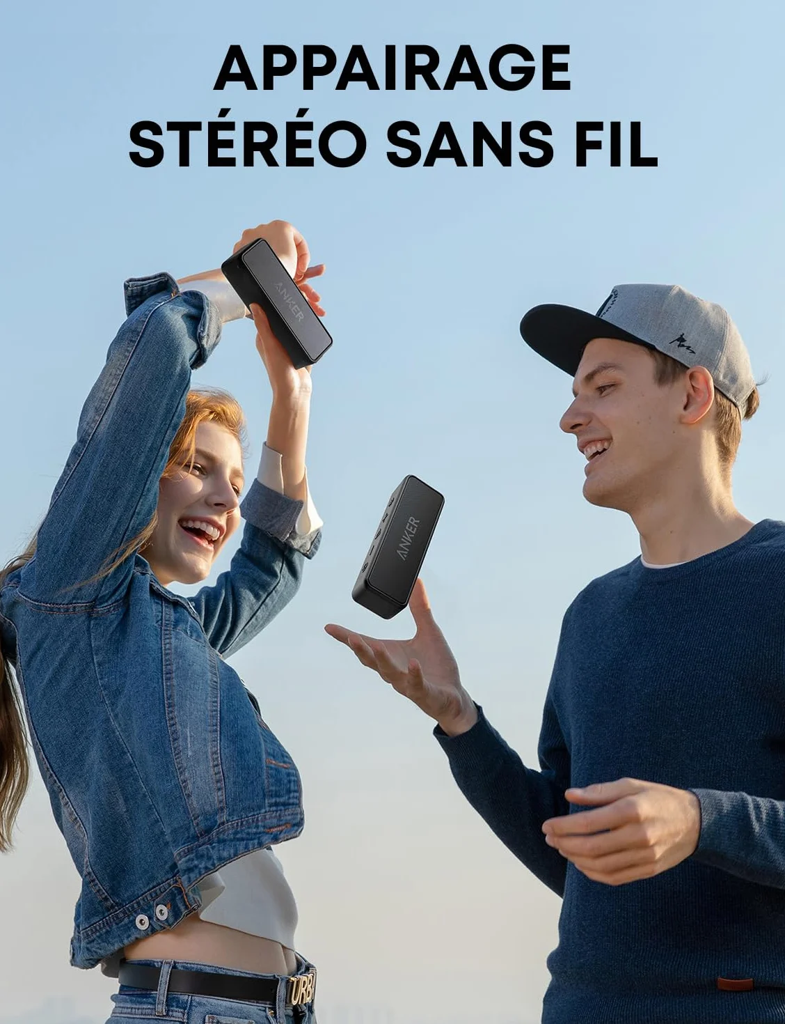 Soundcore Anker 2 Enceinte Bluetooth IPX7 24H Autonomie 20m Portée