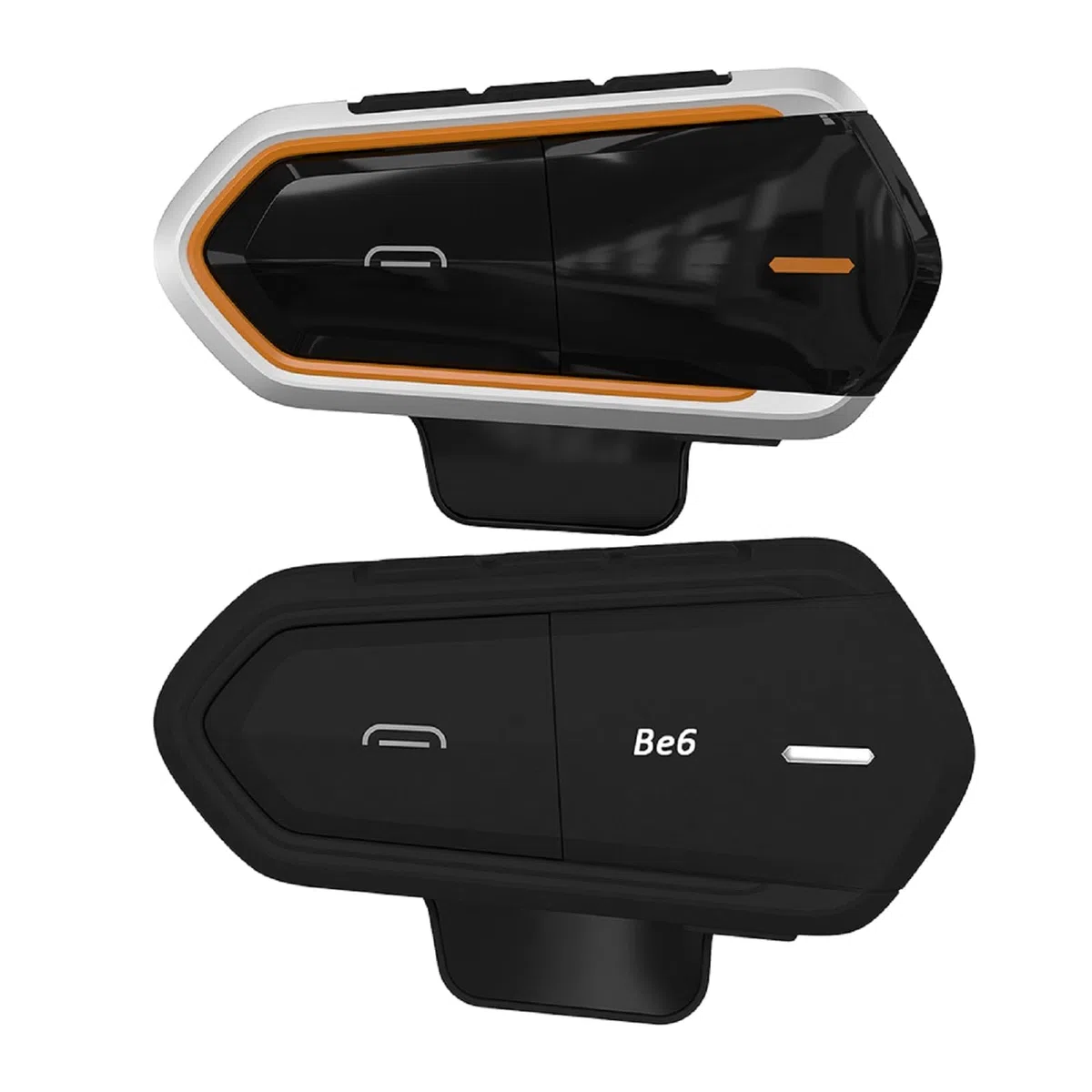 QTBE6 Écouteur Bluetooth sans fil pour casque d'écoute, anti-interférences, étanche, noir avec MP3/GPS/CSR/A2DP/AVRCP, suppression du bruit, interphone duplex intégral longue portée