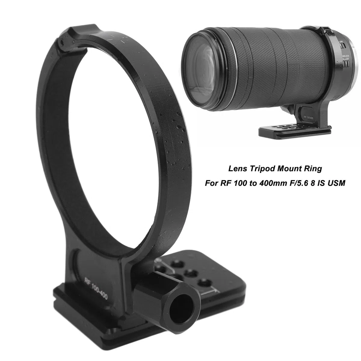 Anneau de Montage de Trépied pour RF 100 à 400mm F/5.6 8 is USM, Support de Collier D'objectif avec Trou de Vis de 1/4 à 3/8 Pouces pour Port Arca