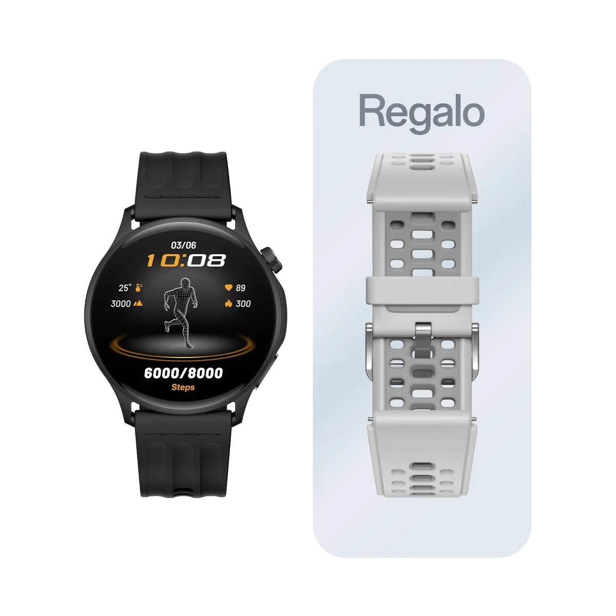 Oppo Watch S Smartwatch - Écran AMOLED 1,5", jusqu'à 10 Jours de Batterie, ECG, SpO2, Plus de 100 Modes Sportifs, résistance IP68, Compatible avec Android et iOS - Noir